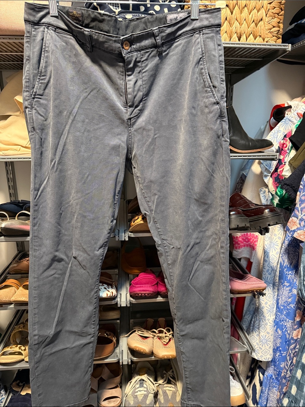 Faherty Men's Navy Cotton Chinos